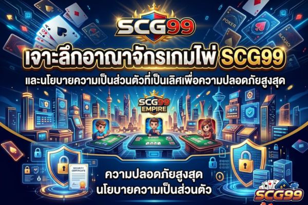 เจาะลึกอาณาจักรเกมไพ่ scg99 และนโยบายความเป็นส่วนตัวที่เป็นเลิศเพื่อความปลอดภัยสูงสุด